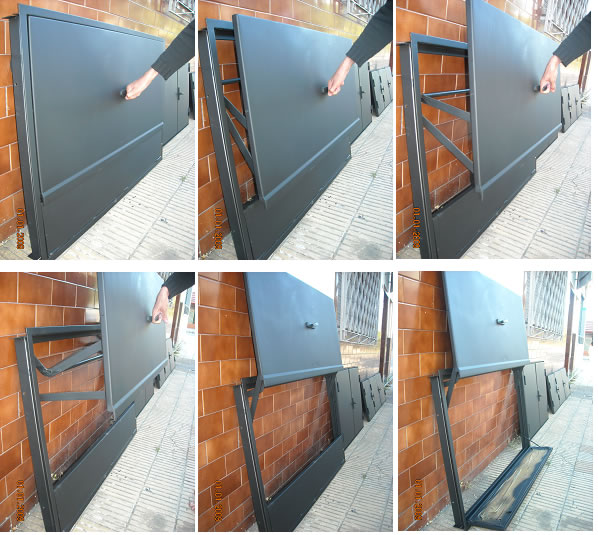 puerta para parrillas