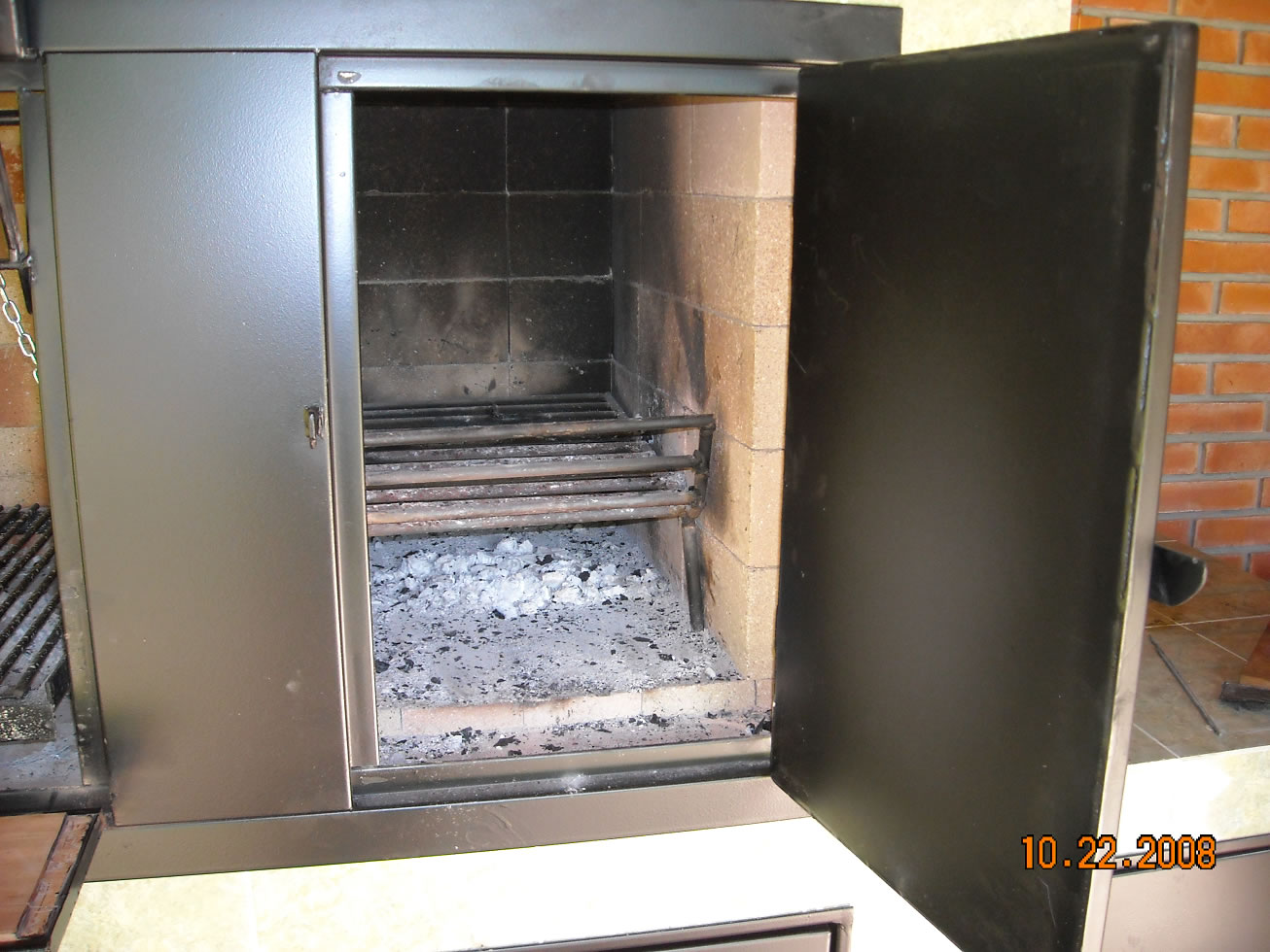 puerta para parrilla